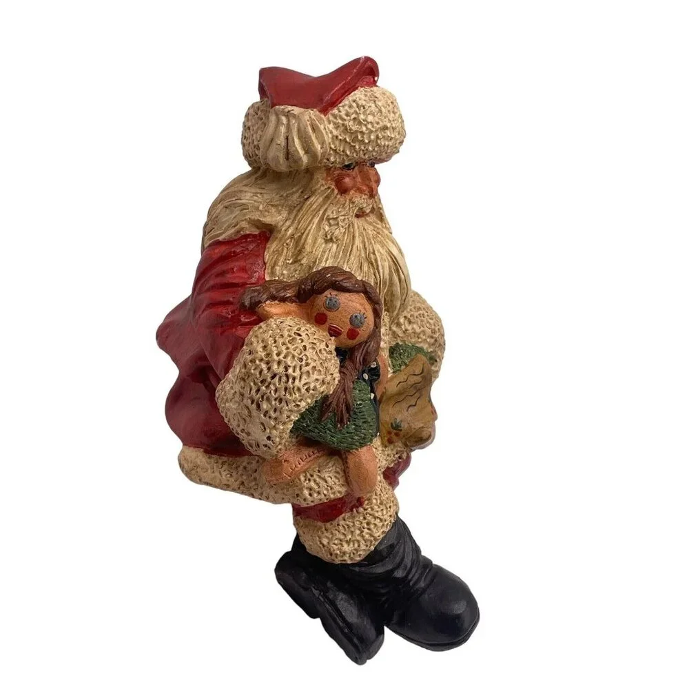 Vtg Santa Claus‎ Christmas Shelf Sitter 1980s Signed Rita Darby “American Santa”